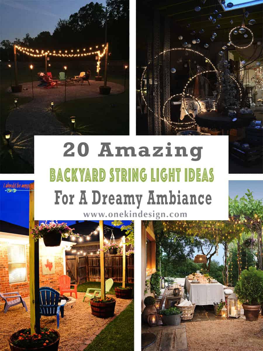 Hang ⁣string lights to add ambiance to your small backyard