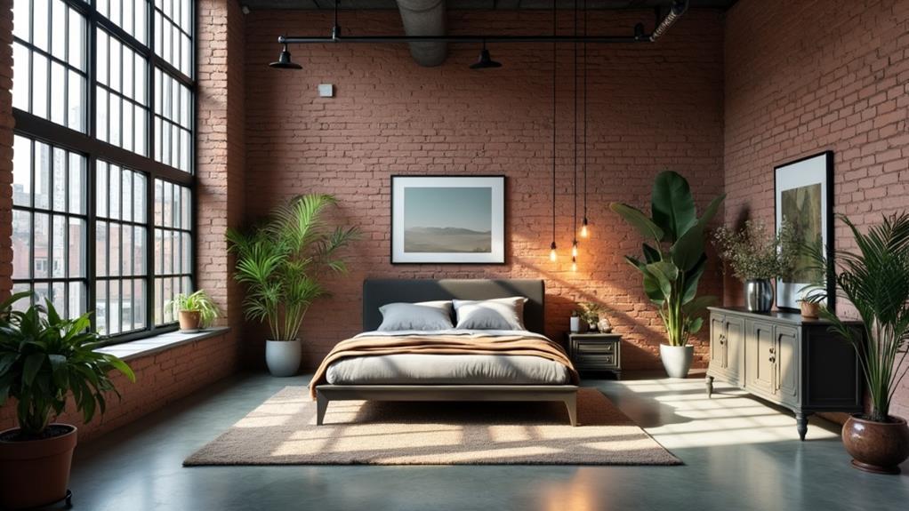 Industrial​ Bedroom: Utilize raw materials and stark contrasts⁤ for an edgy feel