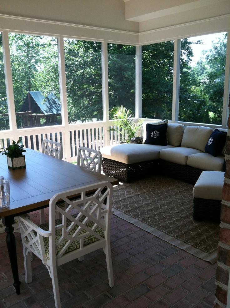 Create an outdoor dining area on your Screened Porch for meals