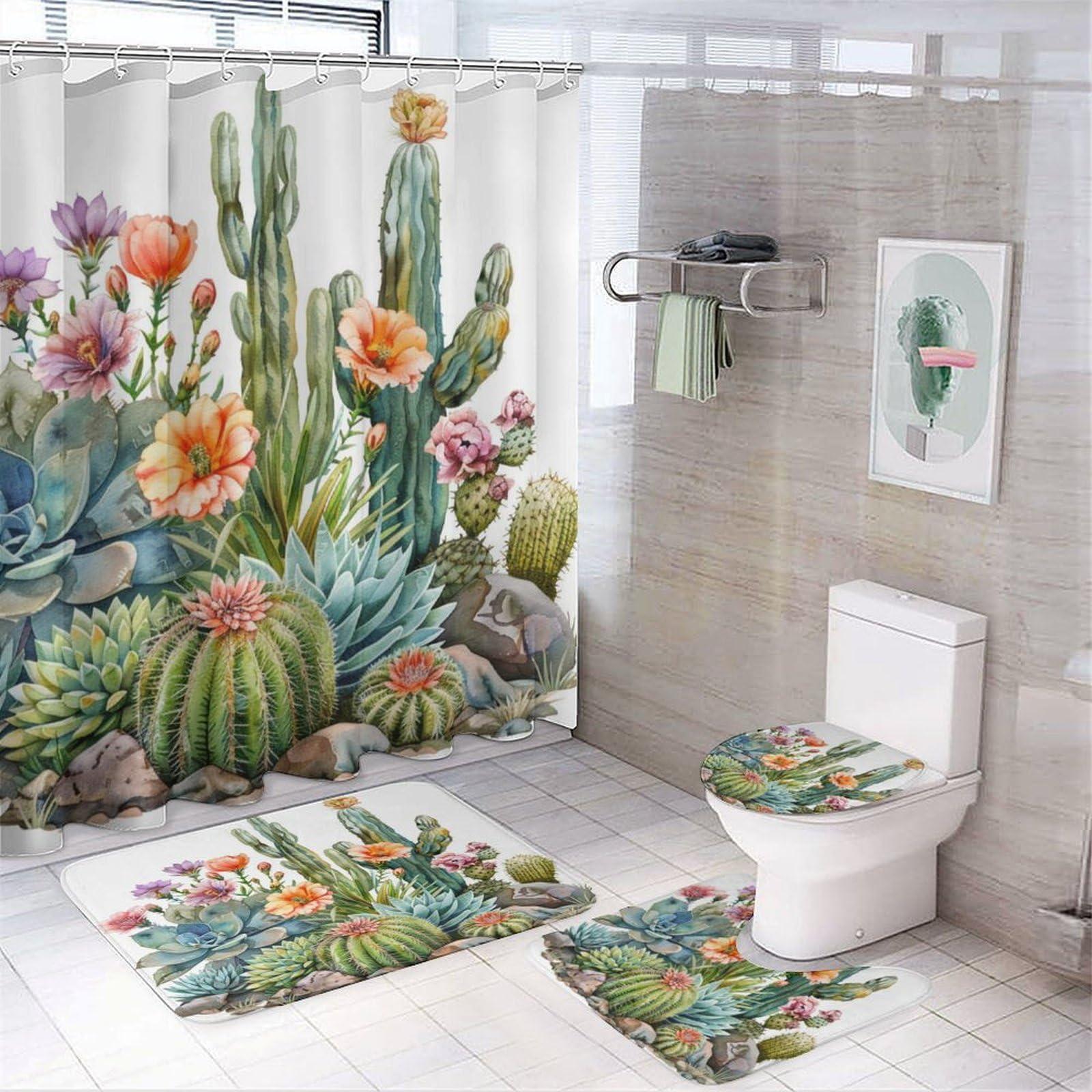 Display succulents for an inviting feel in your boho bathroom