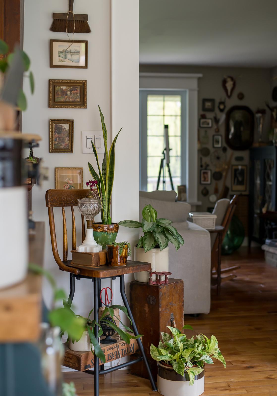 Incorporate natural elements, like potted ⁣plants, for freshness​ in your⁢ vintage living room