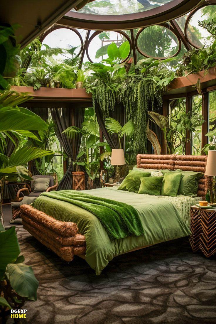 Nature-Inspired: Use greens and earthy tones for a calming bedroom atmosphere