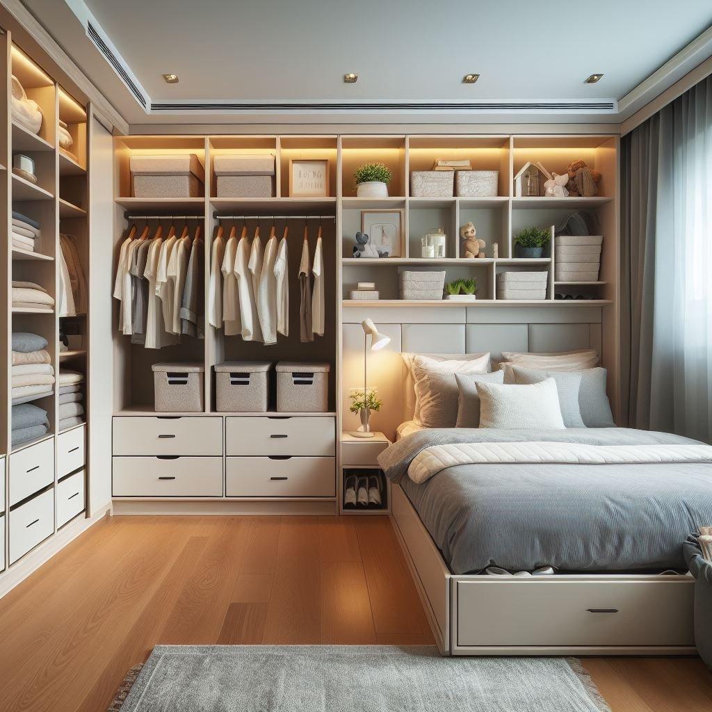 Opt for built-in storage solutions in‍ your minimalist bedroom