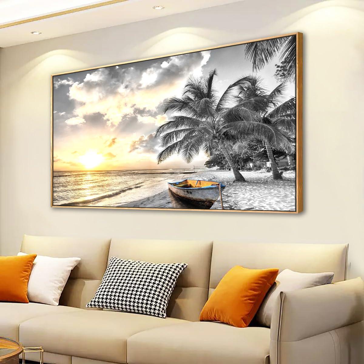 Style your ‌blue living room with​ a gallery of seascape art