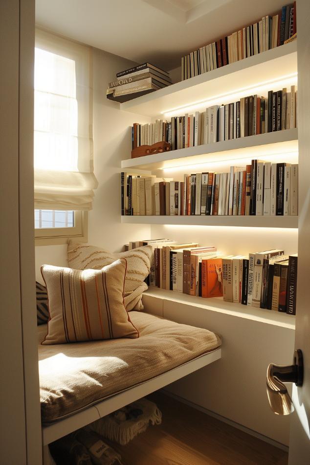 Create a reading ⁤nook⁤ in your ‌minimalist bedroom corner