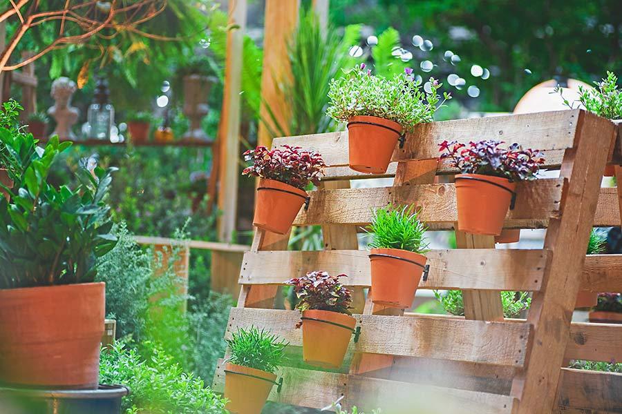 Seasonal‍ Pallet Garden: Swap out plants seasonally for a dynamic, changing display