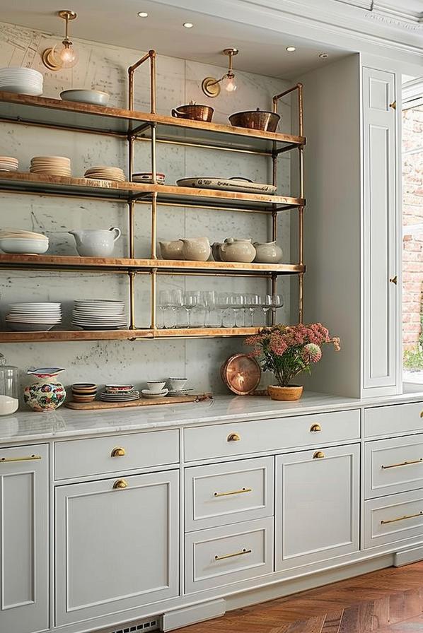 Open shelving: Show off collections with a fresh interior design approach