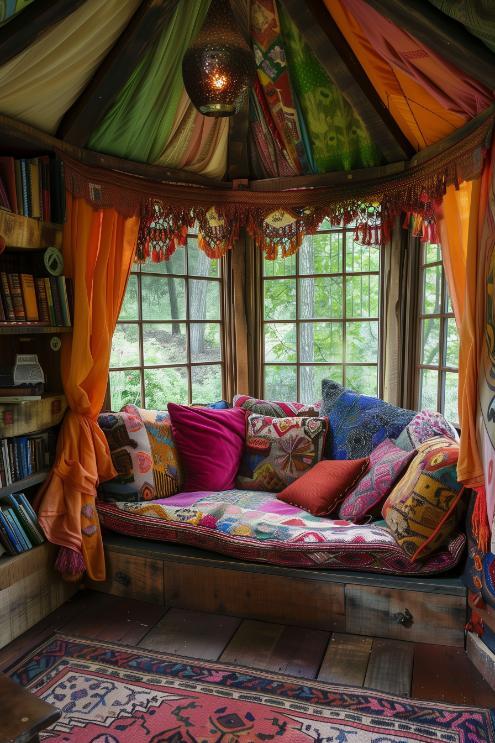 Set up ⁣a reading nook featuring earthy ⁣colors in your living room space