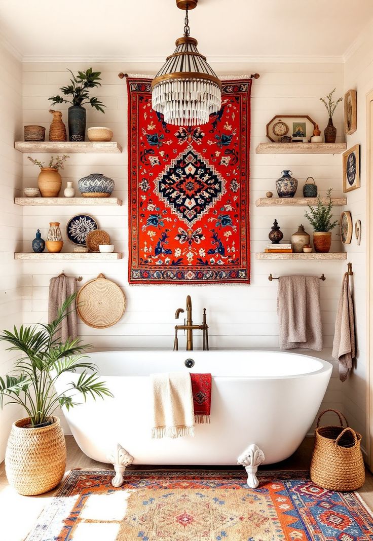 24 Unique Elements to Create Your Eclectic Bathroom Oasis