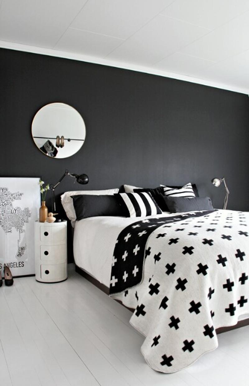 Monochrome Bedroom: Utilize various shades of one color for a striking look