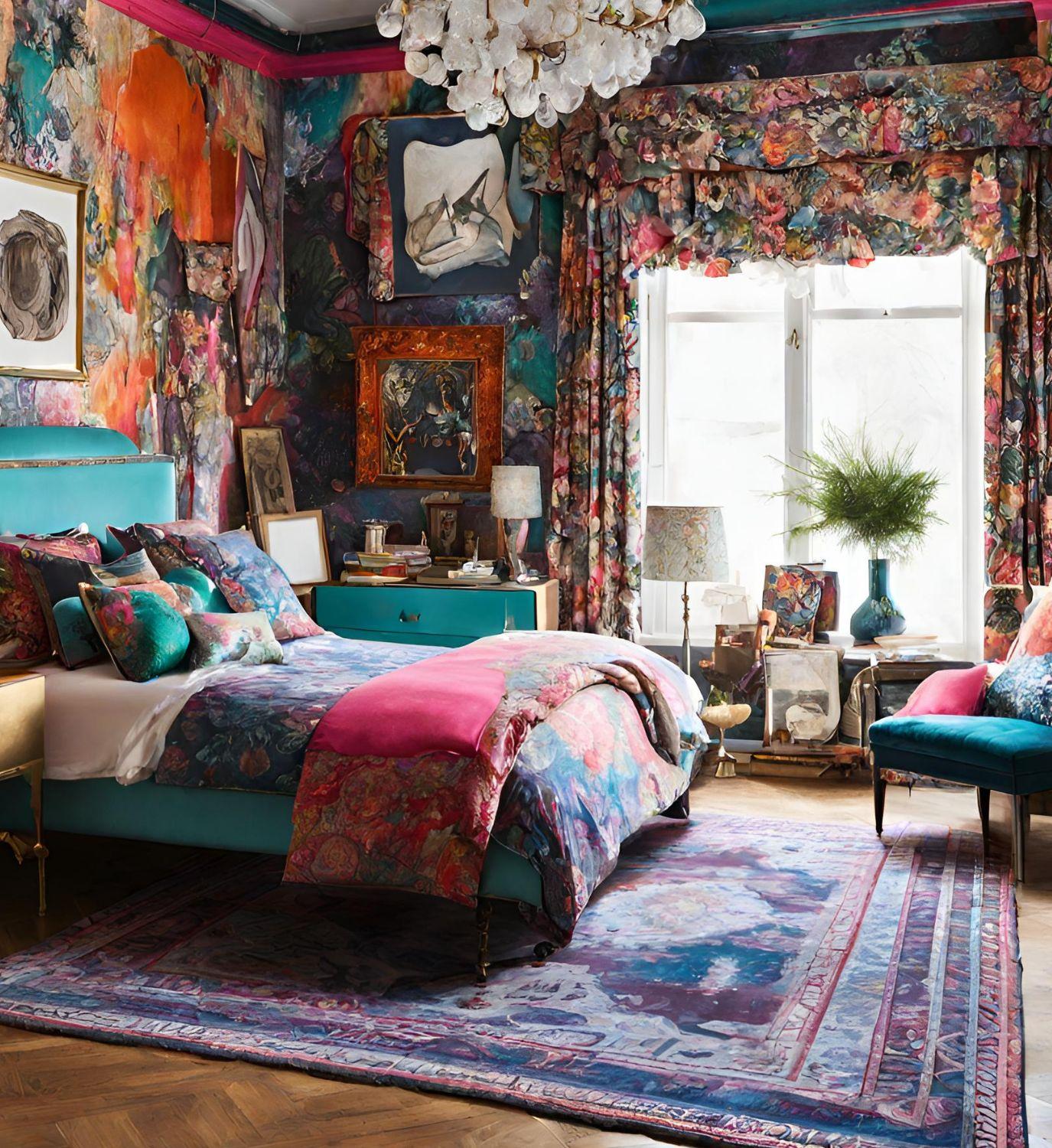 Maximalism: Embrace bold colors ⁢and patterns for a​ vibrant bedroom trend