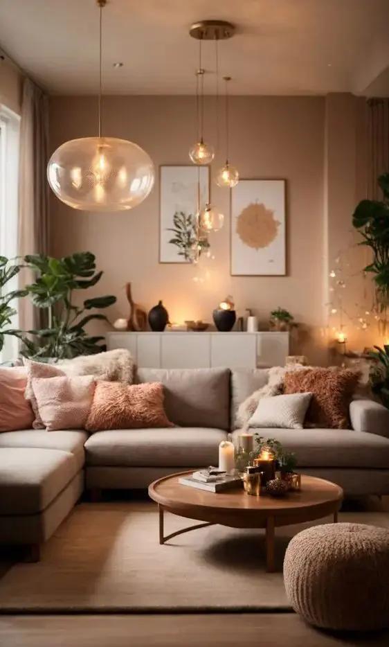 Use soft, neutral ⁢tones to create a calm Earthy Living‌ Room atmosphere