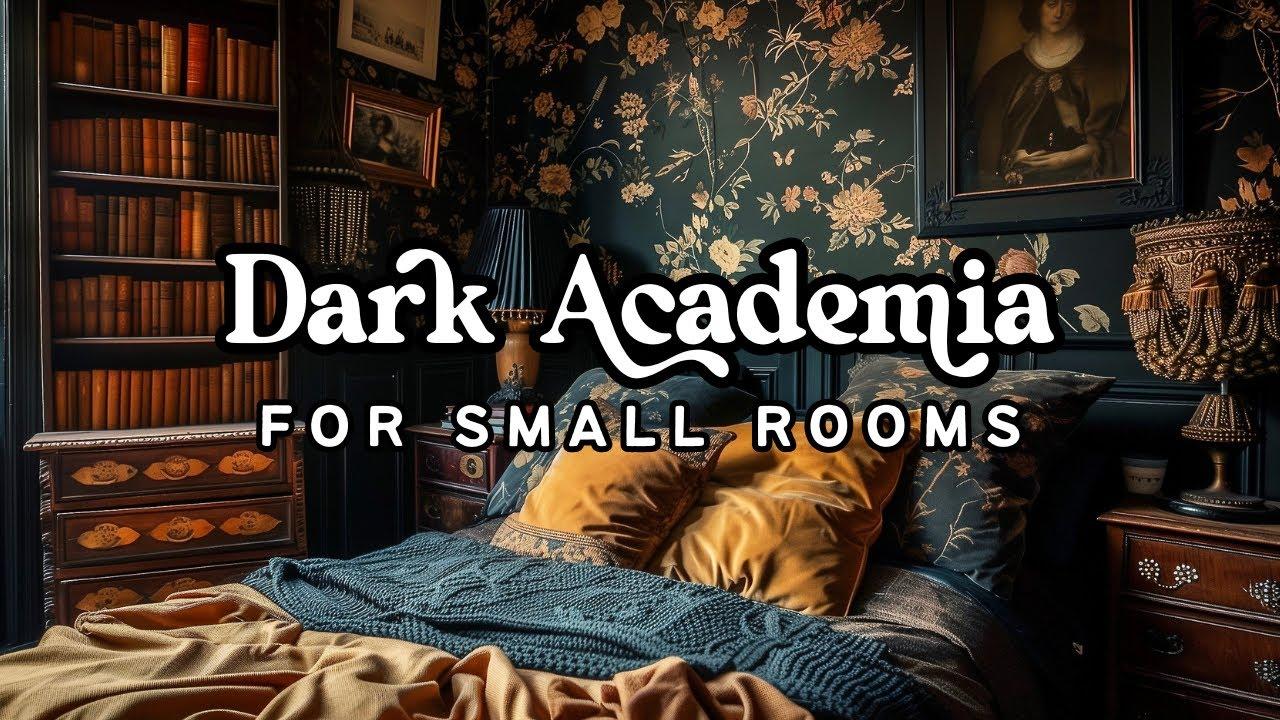 Dark Academia Bedroom: Deep hues and classic literature inspire a cultured vibe