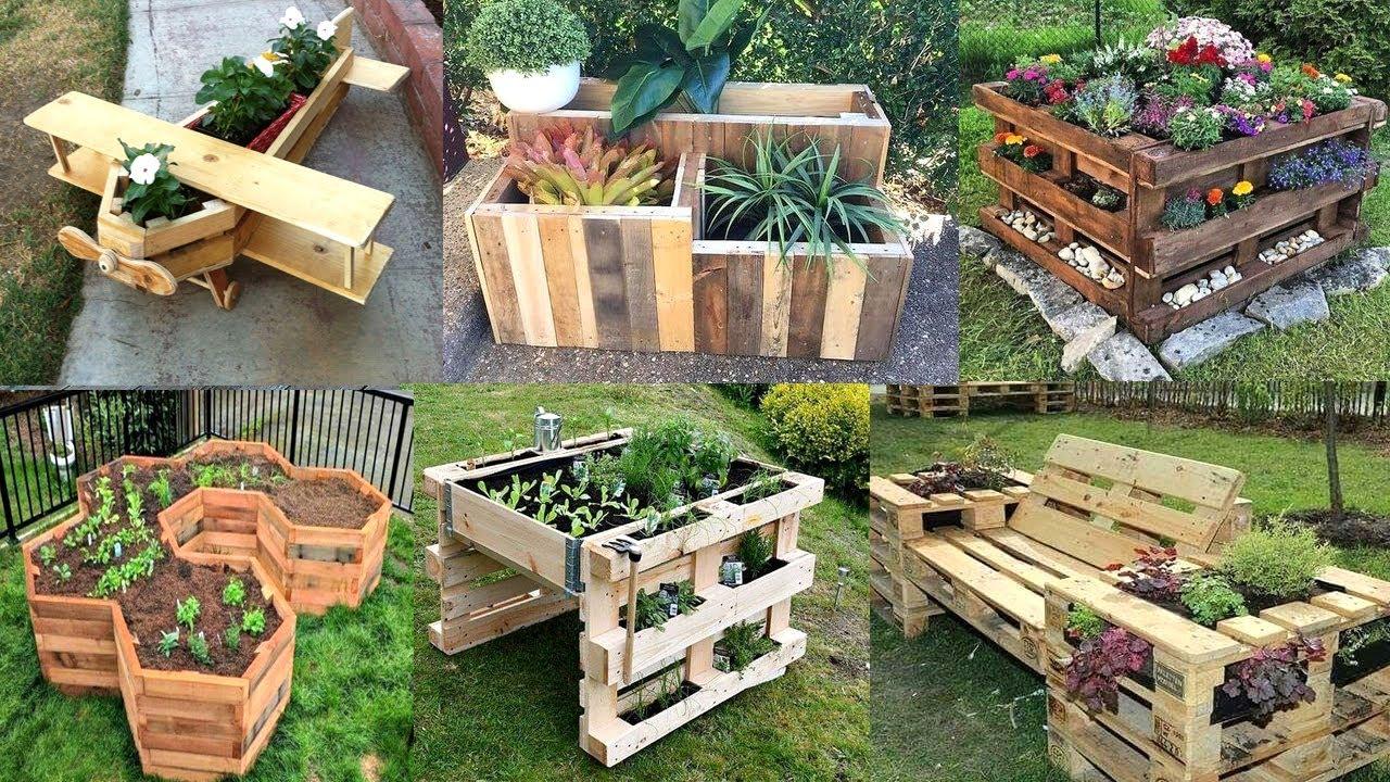 Artistic Pallet Garden: Design an‌ artistic arrangement of⁢ plants and wooden art