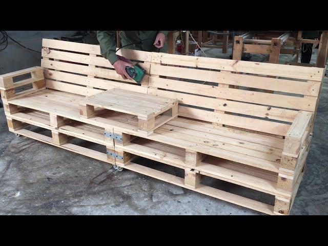 Pallet‍ Garden ​Bench:‍ Utilize pallets ⁢for seating and planting in one