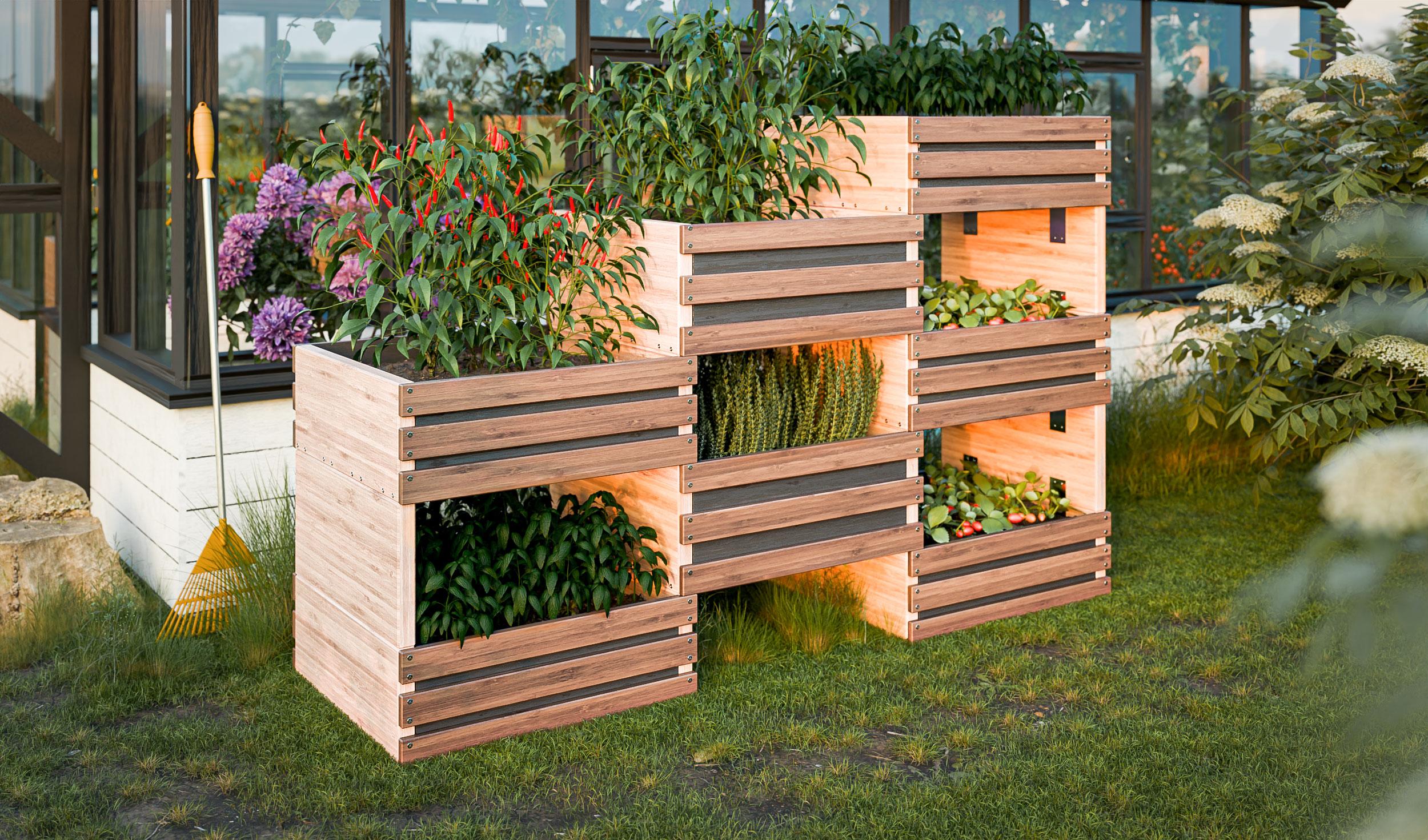 Multi-Tiered Pallet Garden: Elevate your planting options with staggered pallet levels