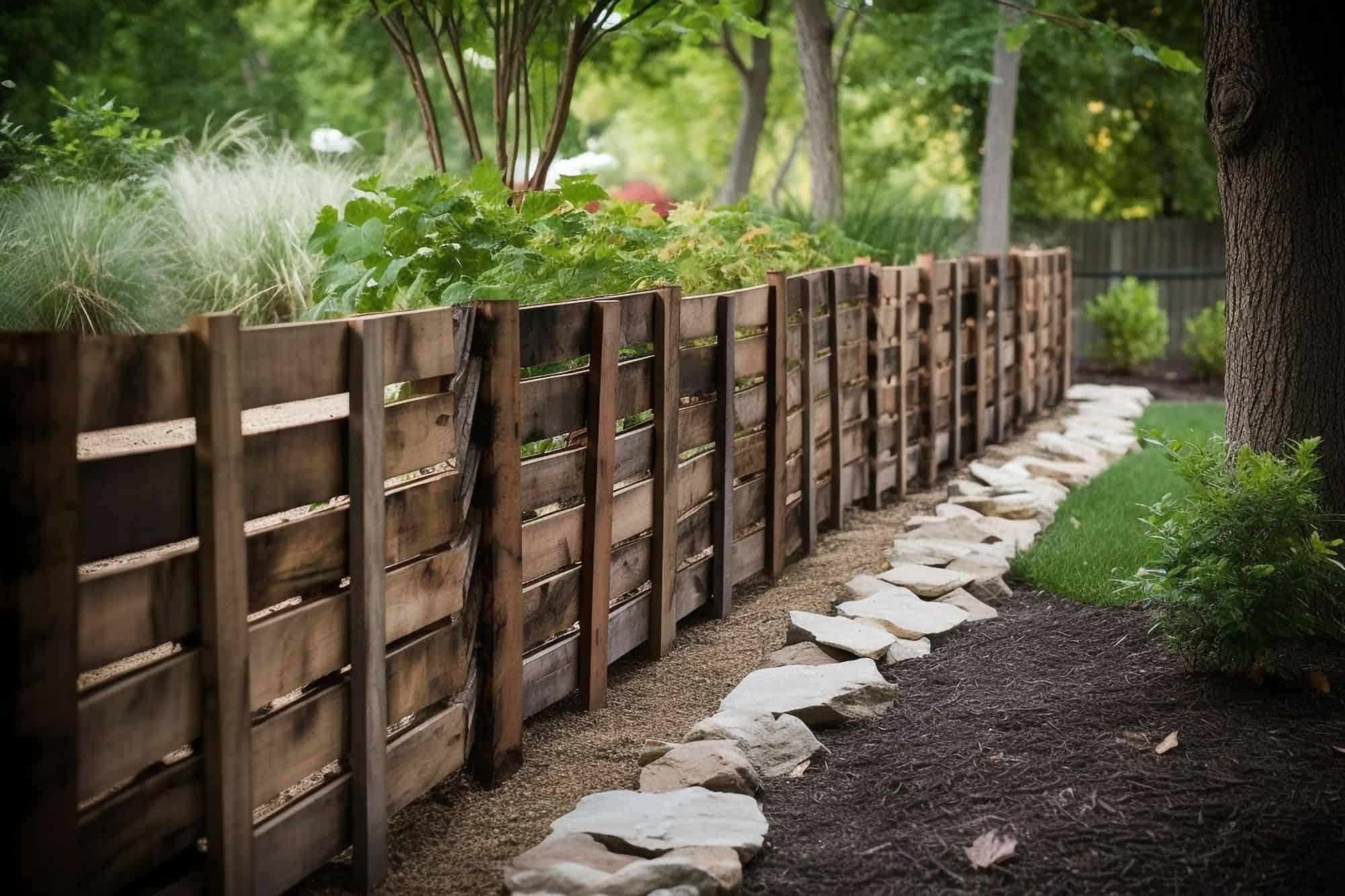 Recycled Pallet Garden​ Fence:‌ Define your garden ‍space‍ with upcycled charm