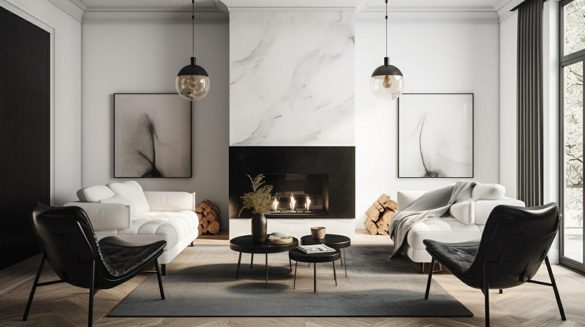 Chic Minimal‍ Living Room: Less is more in this stylishly understated ⁣space