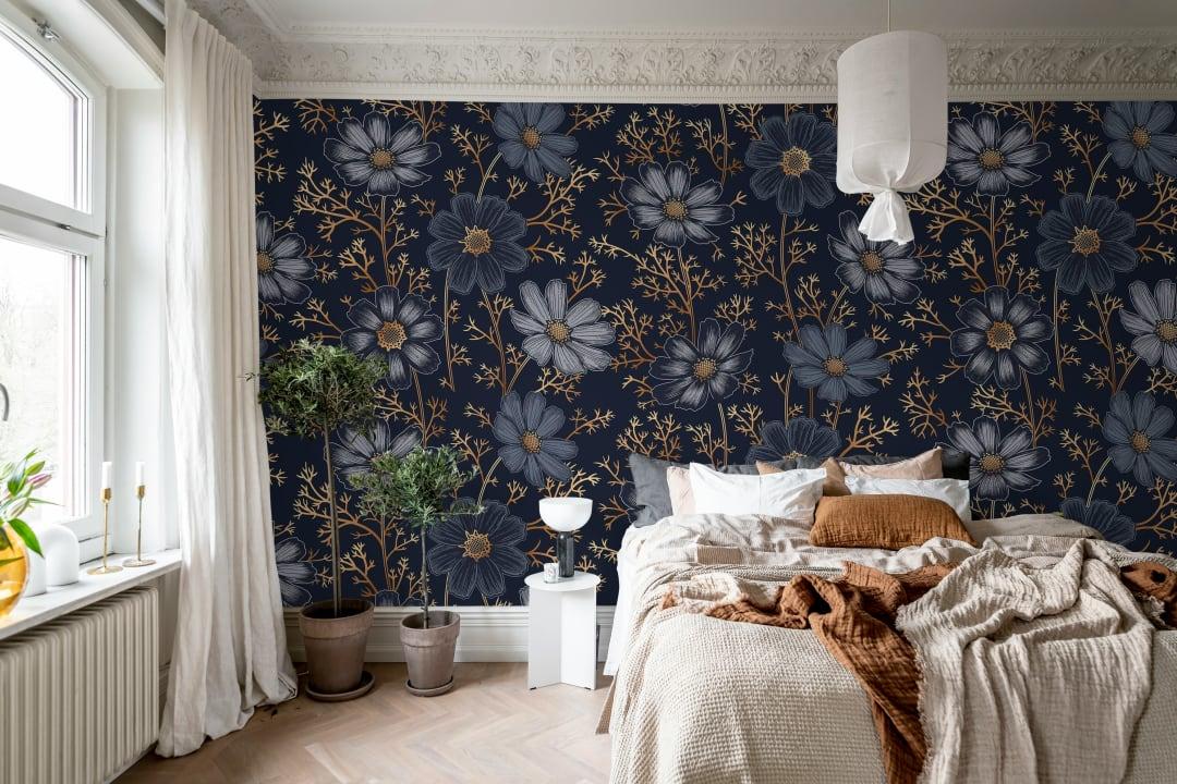 Bedroom Trend: Bold wallpaper patterns energize ⁤the space, making it​ uniquely‍ yours