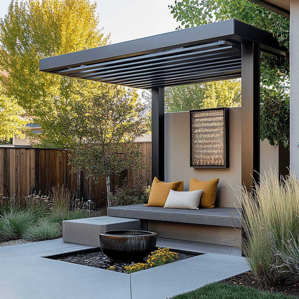 Create a backyard meditation nook with calming elements