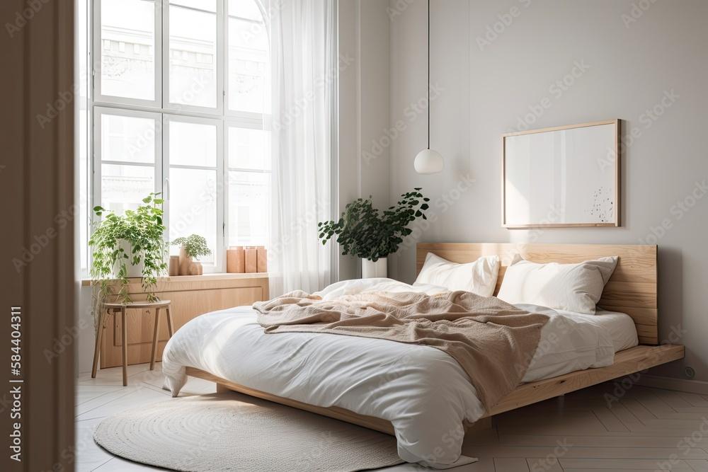 Choose natural light to enhance your minimalist bedroom’s appeal