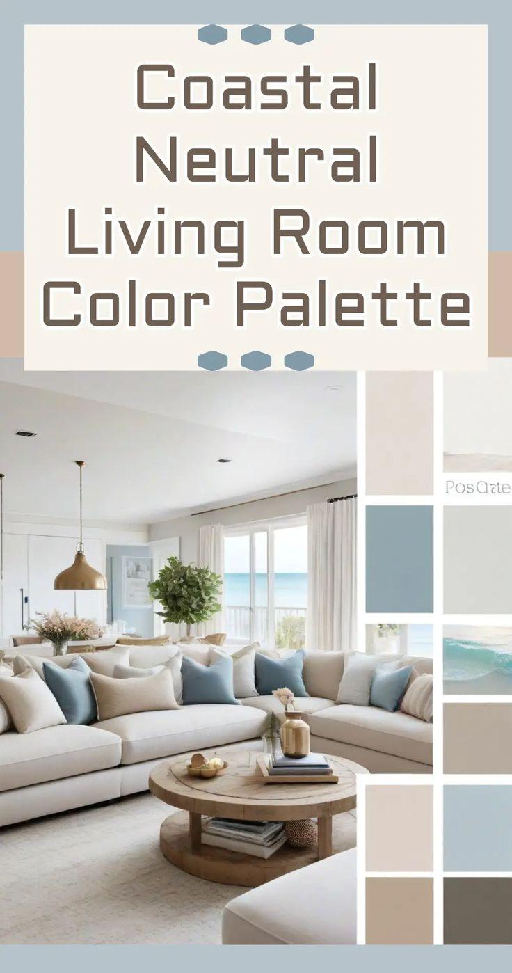 Mix blue⁤ and neutral ⁢tones for a balanced living ⁣room palette