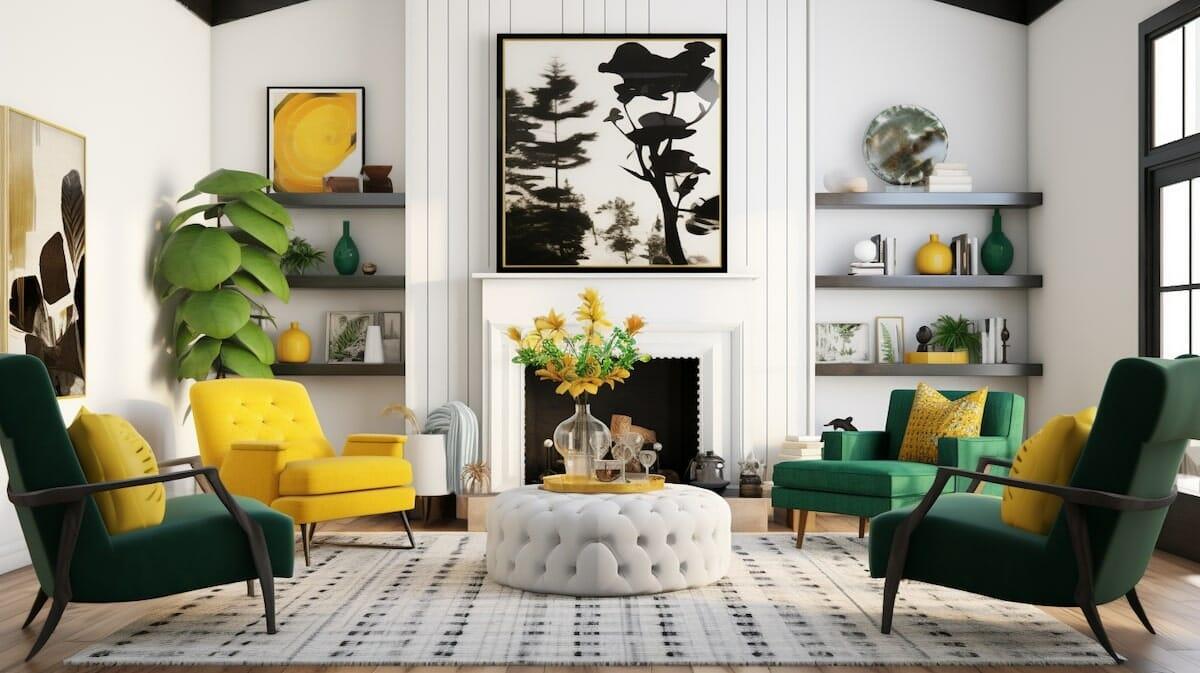 Eclectic Fusion ​Living Room: Mix styles and cultures for a unique ‌vibe