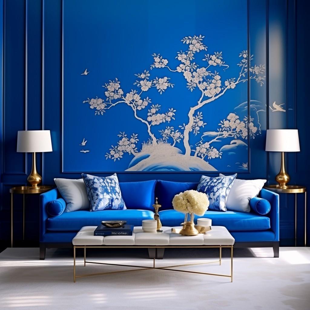 Choose a bold ⁢blue‌ paint for a feature wall statement