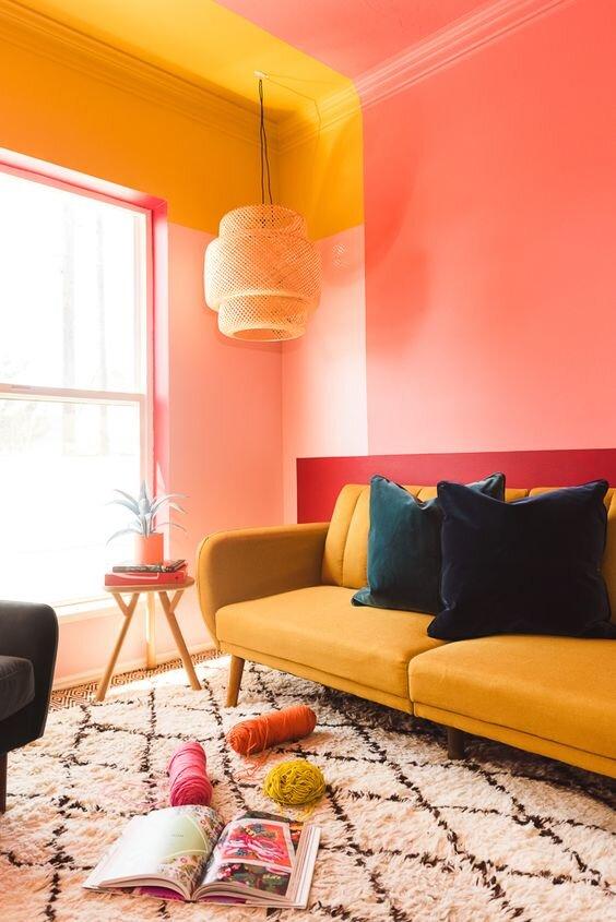 Color blocking: Bold ⁢contrasts create striking focal ⁤points in interior ‍design