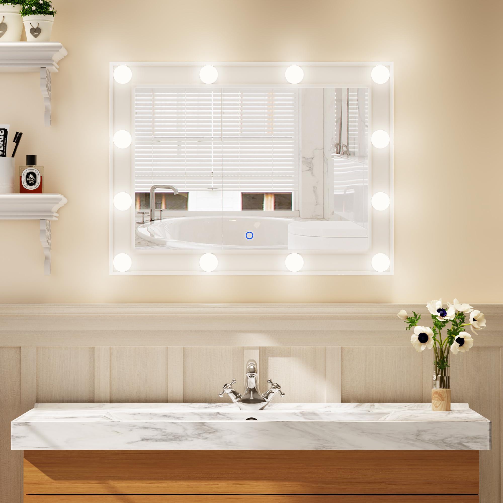 Antique mirrors reflect farmhouse elegance while providing functionality‌ in your bathroom