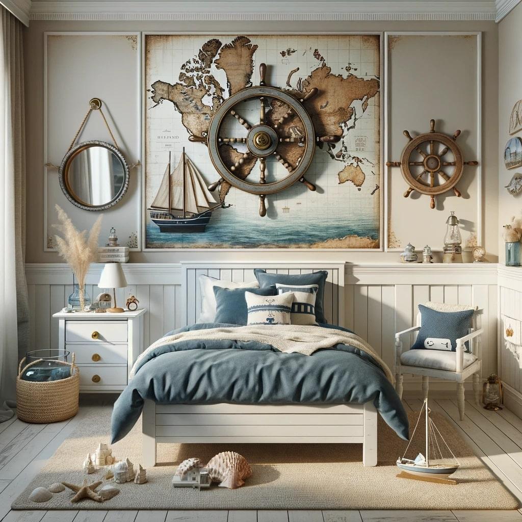 Nautical Bedroom: Create‌ a calming retreat with sailor-inspired elements and colors