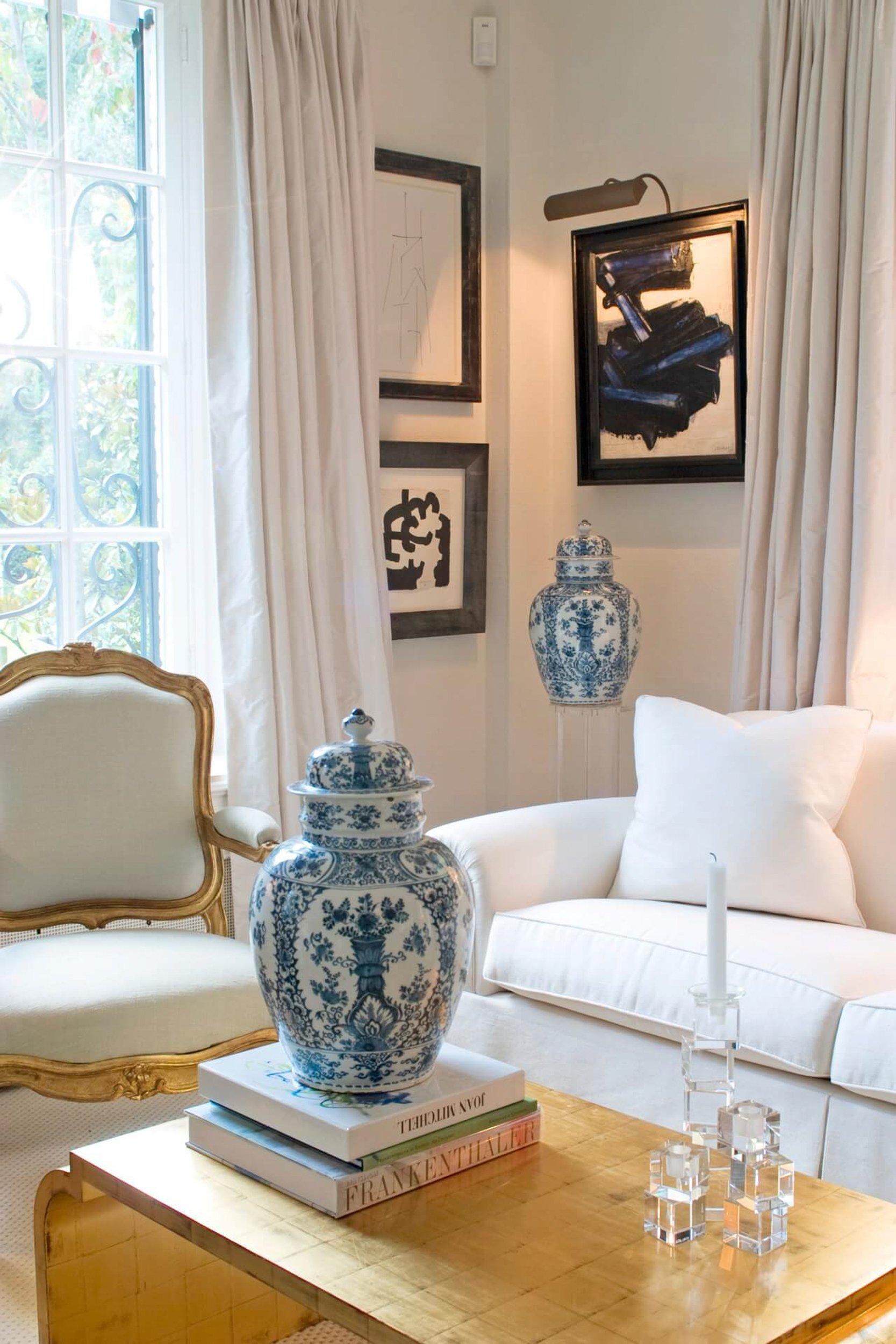 Incorporate vintage ceramics for added texture and charm in your living room