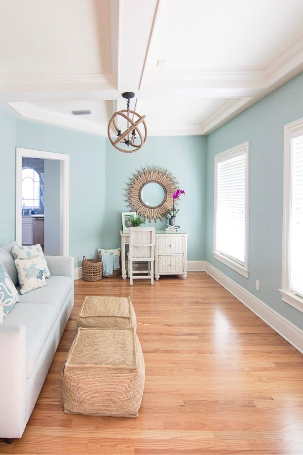 Adorn walls with soft blue ⁤paint for a serene vibe