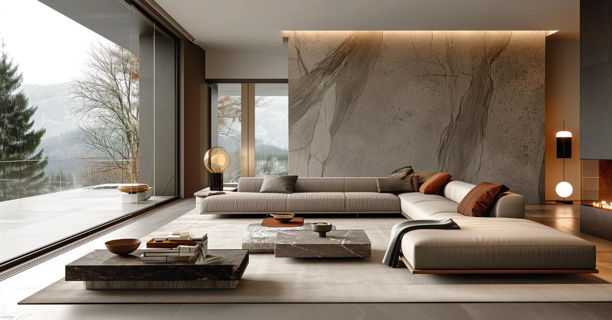 Modern Minimalist Living Room: Embrace simplicity with clean lines and neutral⁢ tones