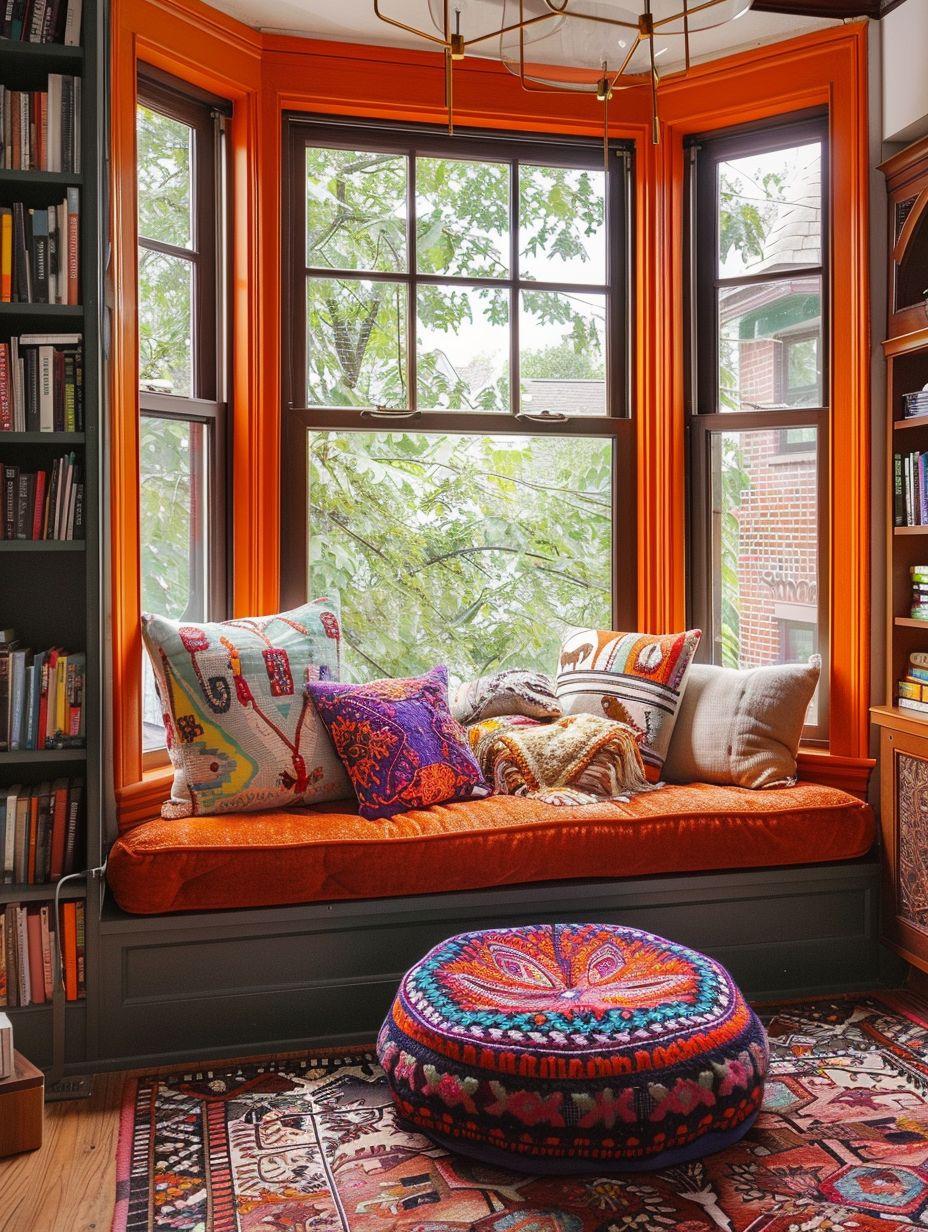 Create a cozy reading nook‌ within‌ your calming boho bathroom space