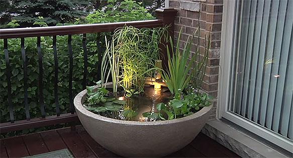 Incorporate a small water feature for soothing sounds on your Screened ​Porch