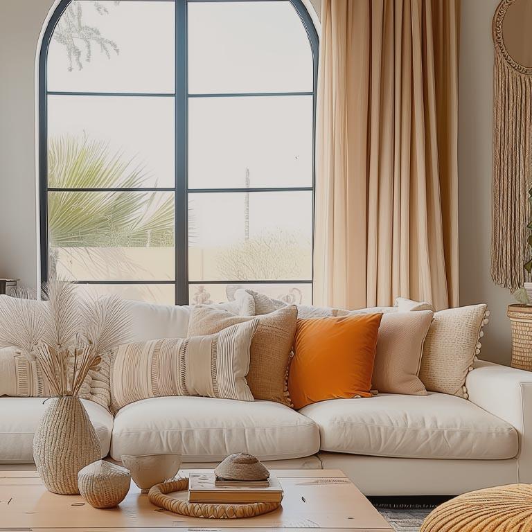 Opt for airy curtains​ that let in ⁣brightness and flow ​in your Boho ⁢Living‍ Room