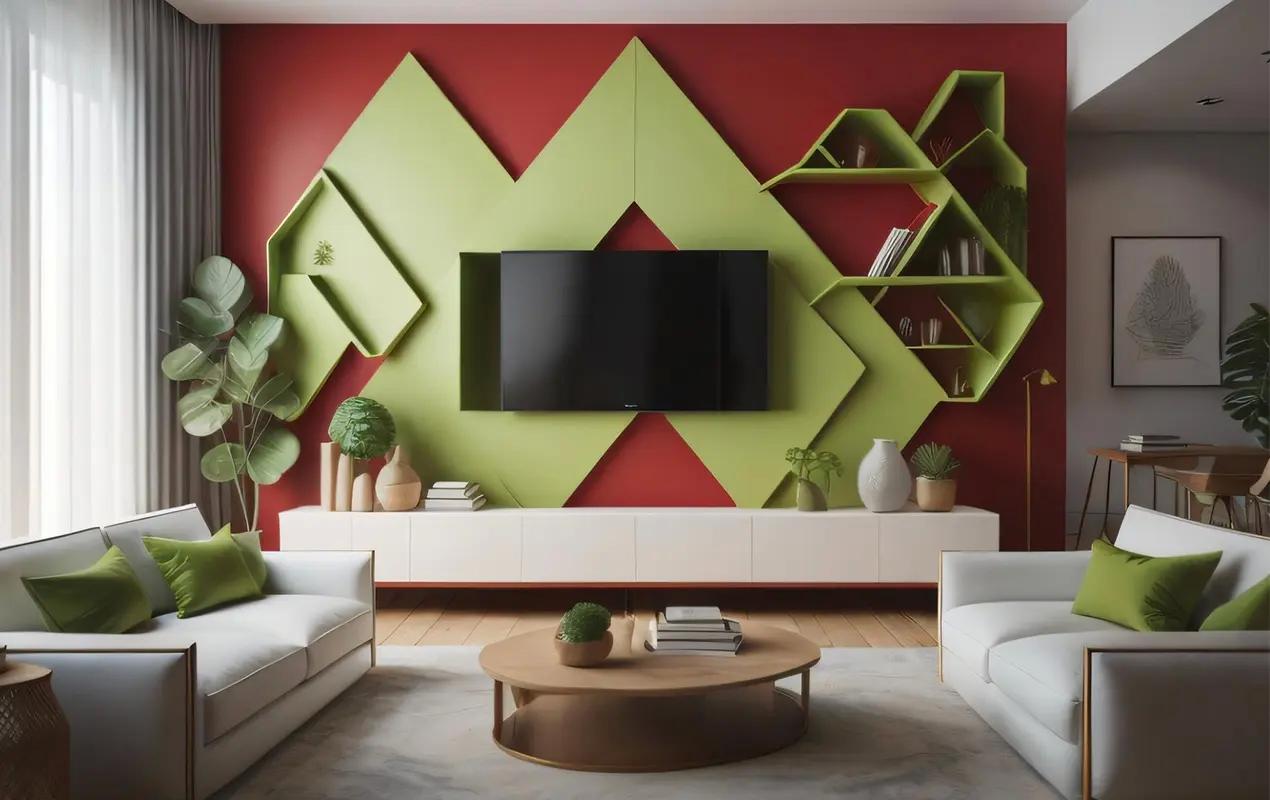 Use bold wallpapers to create accent⁤ walls ⁤in your contemporary‌ living room