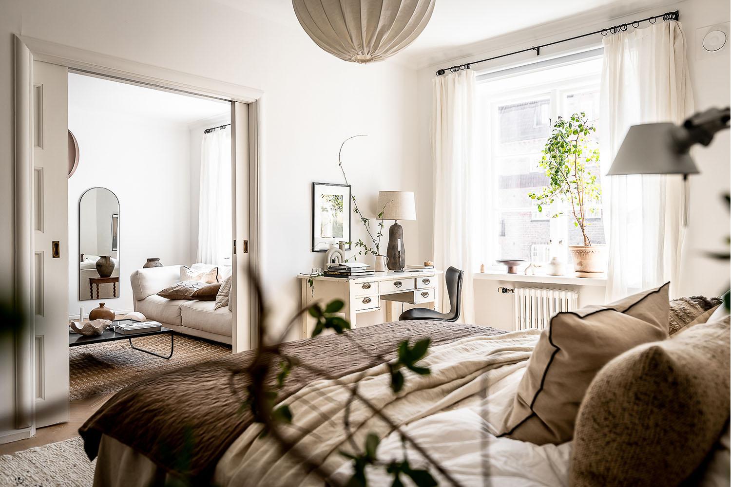 Scandinavian Bedroom: Seek harmony through functionality and light, airy tones