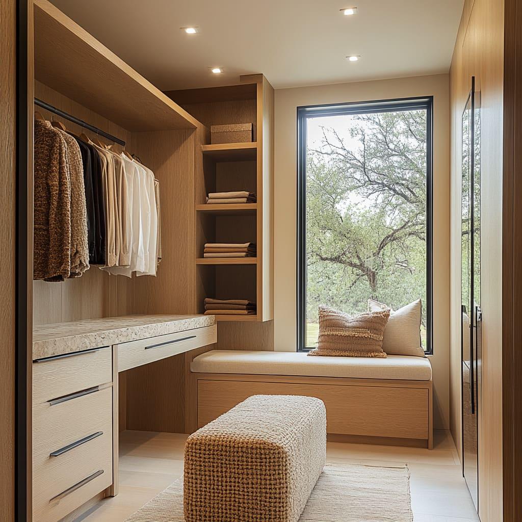 Spacious closets maintain ⁣organization in ⁣your Minimalist‌ Bedroom