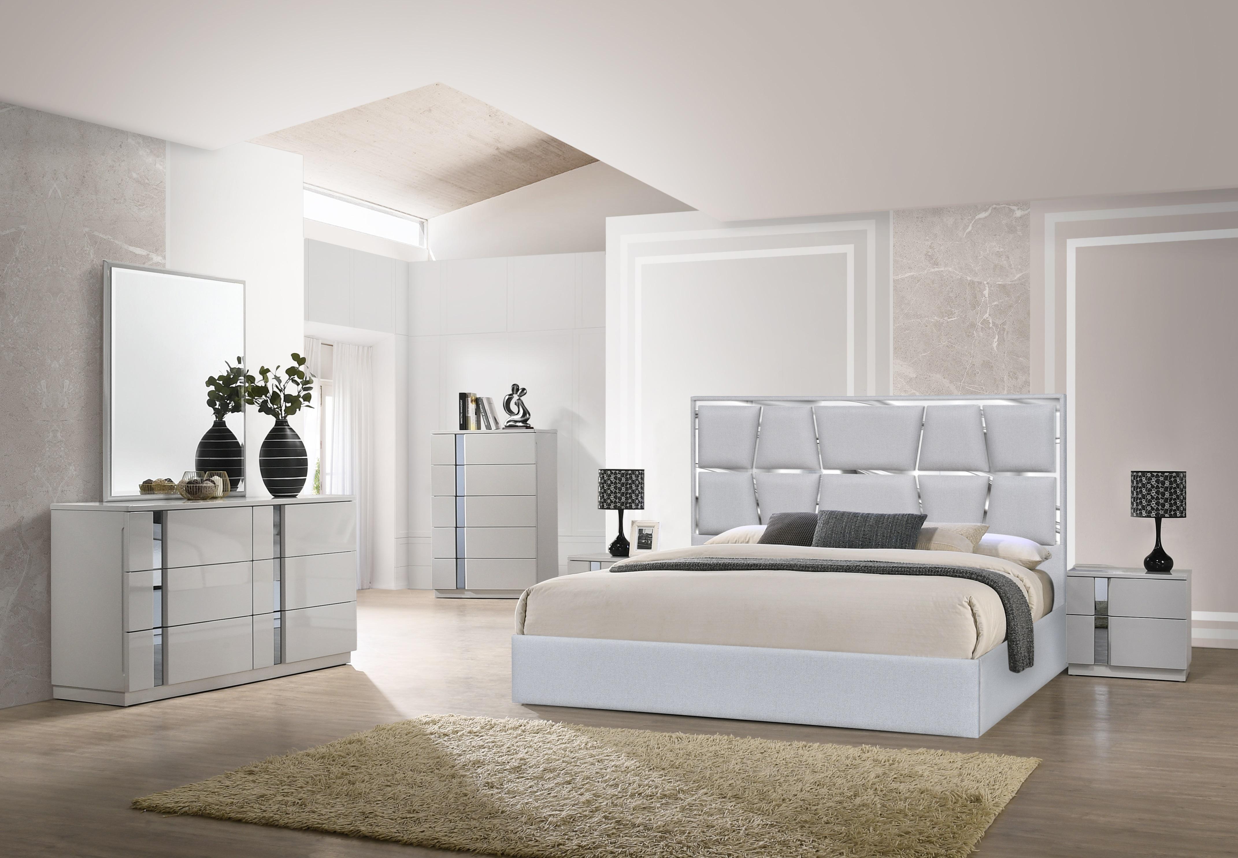 Glamorous Retreat: Add mirrored accents and luxe fabrics to elevate your bedroom