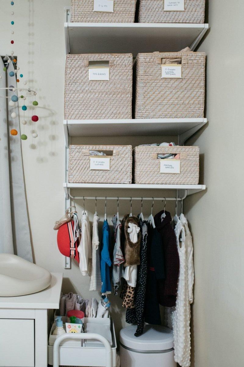 Utilize⁢ vertical storage to maximize space in your small nursery