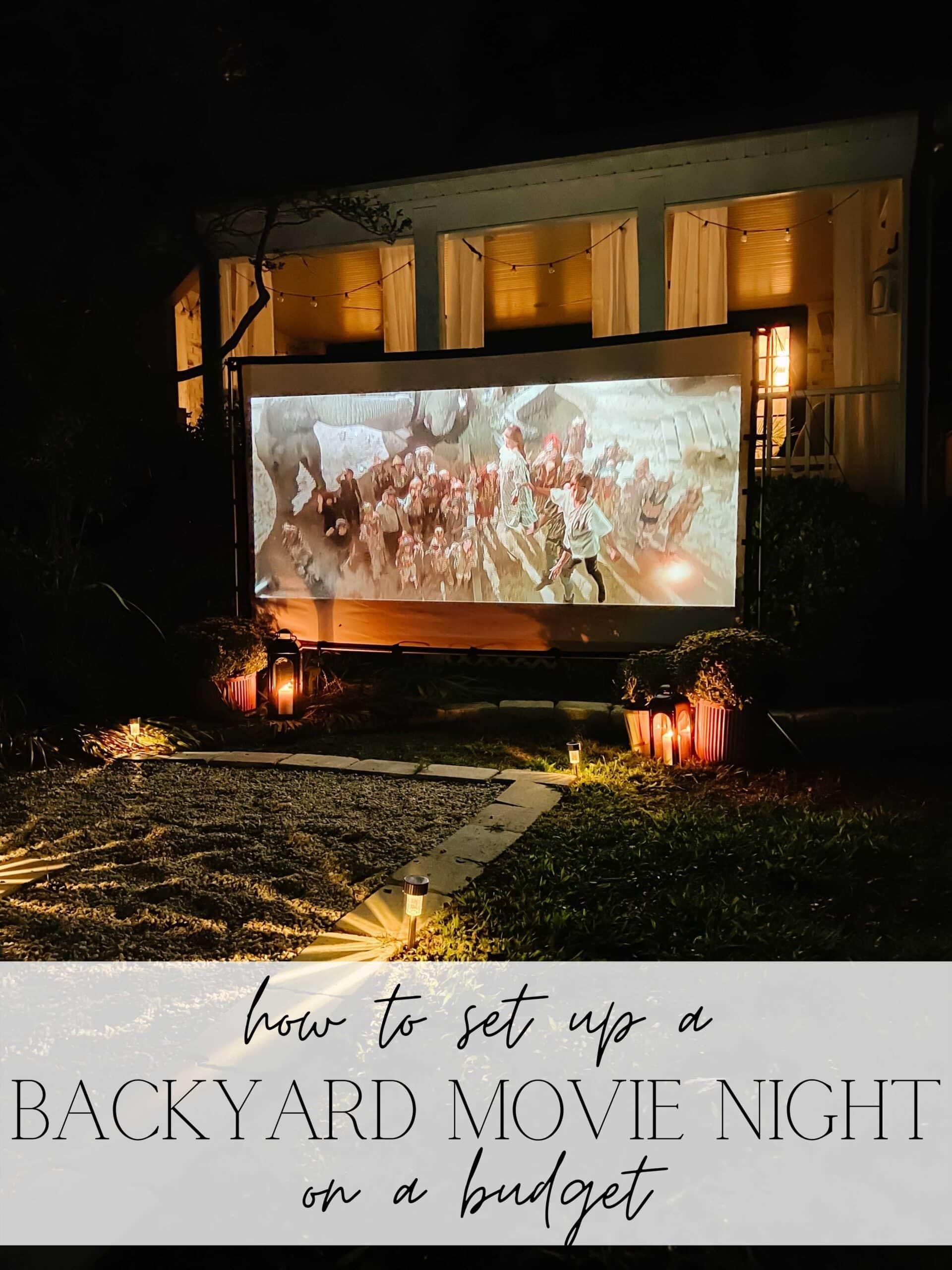 Set up ⁢a movie night with a projector on⁣ your screened porch