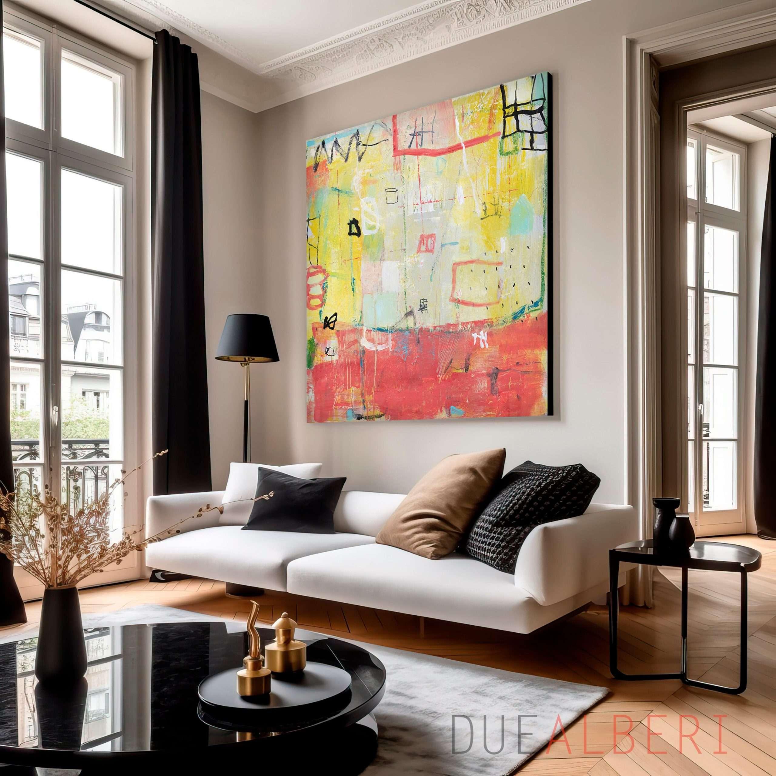 Add vibrant artwork to elevate your contemporary‍ living rooms aesthetic