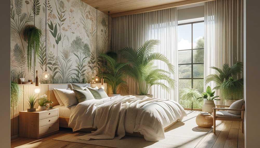 Bedroom Trend: Biophilic design brings ​nature indoors for a refreshing, calming atmosphere