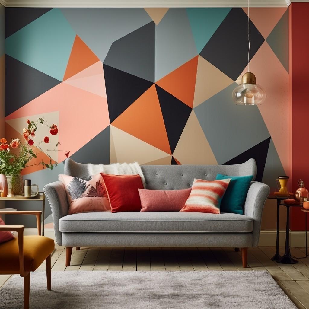 Incorporate a bold accent wall for a dramatic flair in your Contemporary Living Room