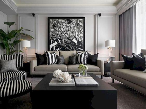 Use art as a dramatic focal ​point in your interior design