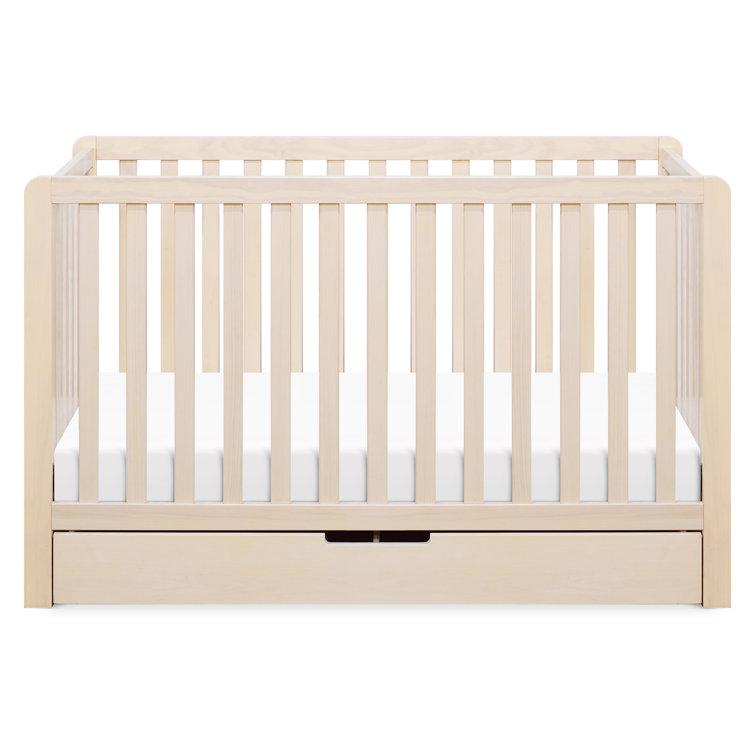 Choose a crib with built-in storage for your small nursery