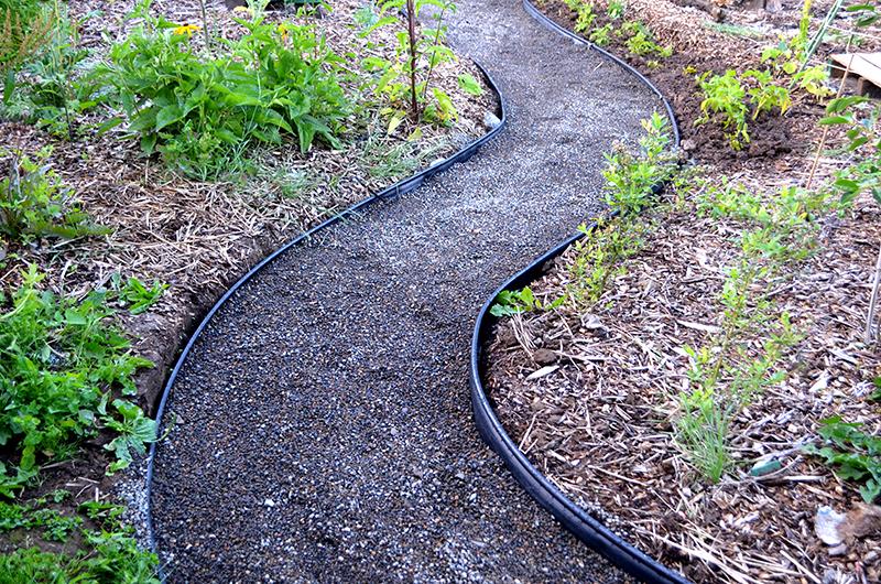 Design a charming backyard ⁤path‌ using natural stone or ​gravel