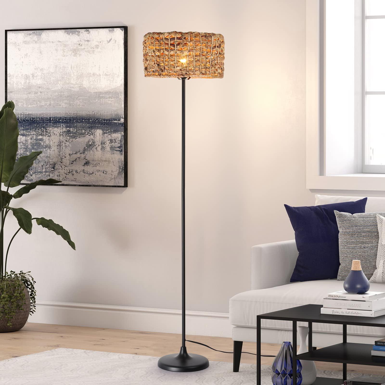 Introduce ⁤a stylish floor lamp for soft, ambient lighting in ⁤your Boho Living Room